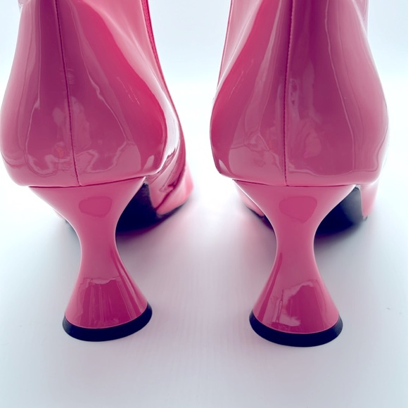 Ladies Patent Pink Boots, brand new, out of the box for pics only, size 41 - Picture 6 of 6